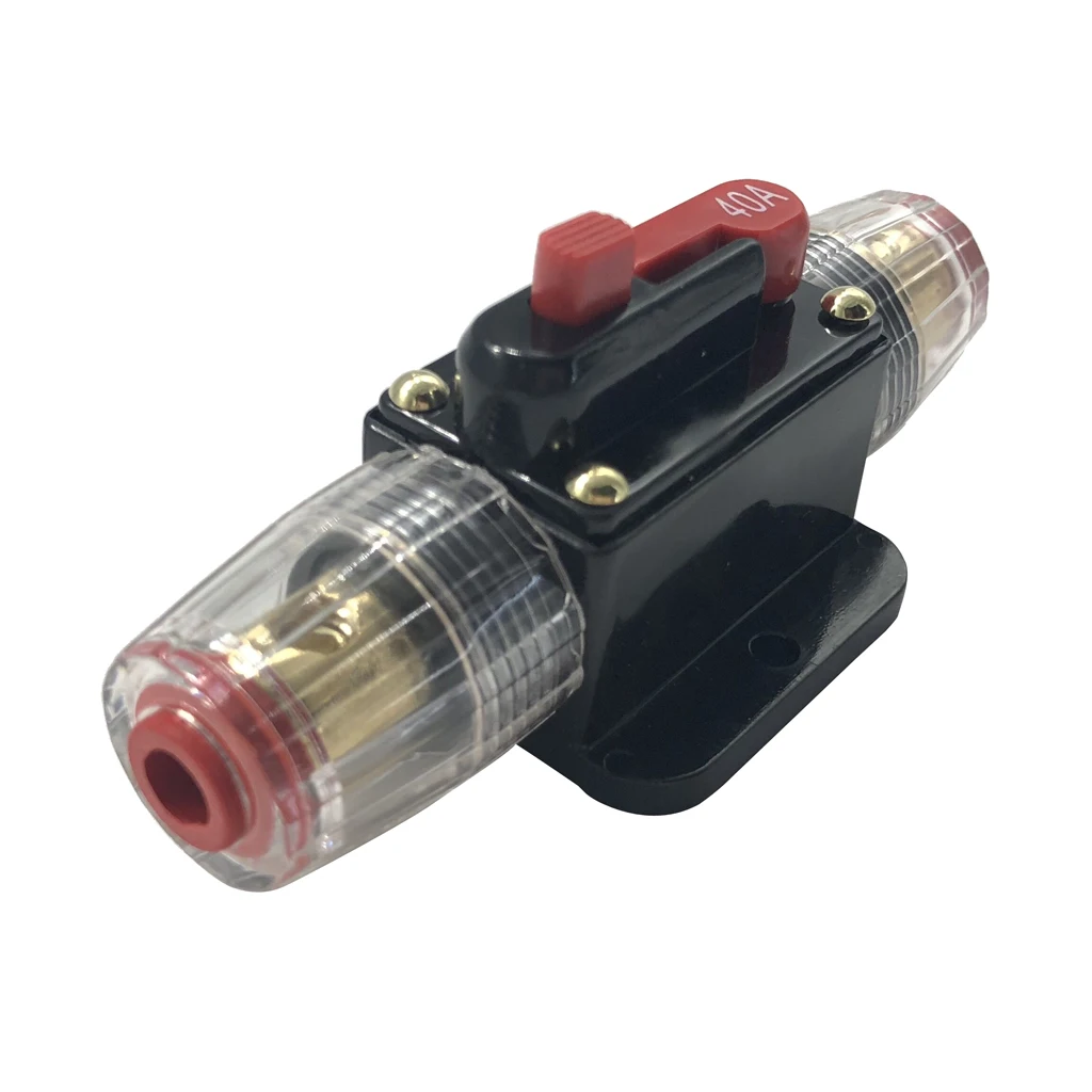 

Автоматический выключатель, 40 А, 12-24 В постоянного тока, автоматическая стереосистема, автоматический выключатель предохранитель сброса дл...