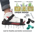Аэратор для газона, обувь для сада, прогулок, газона, сандалии, садовые инструменты для отслаивания травы, шипы, обувь для газона