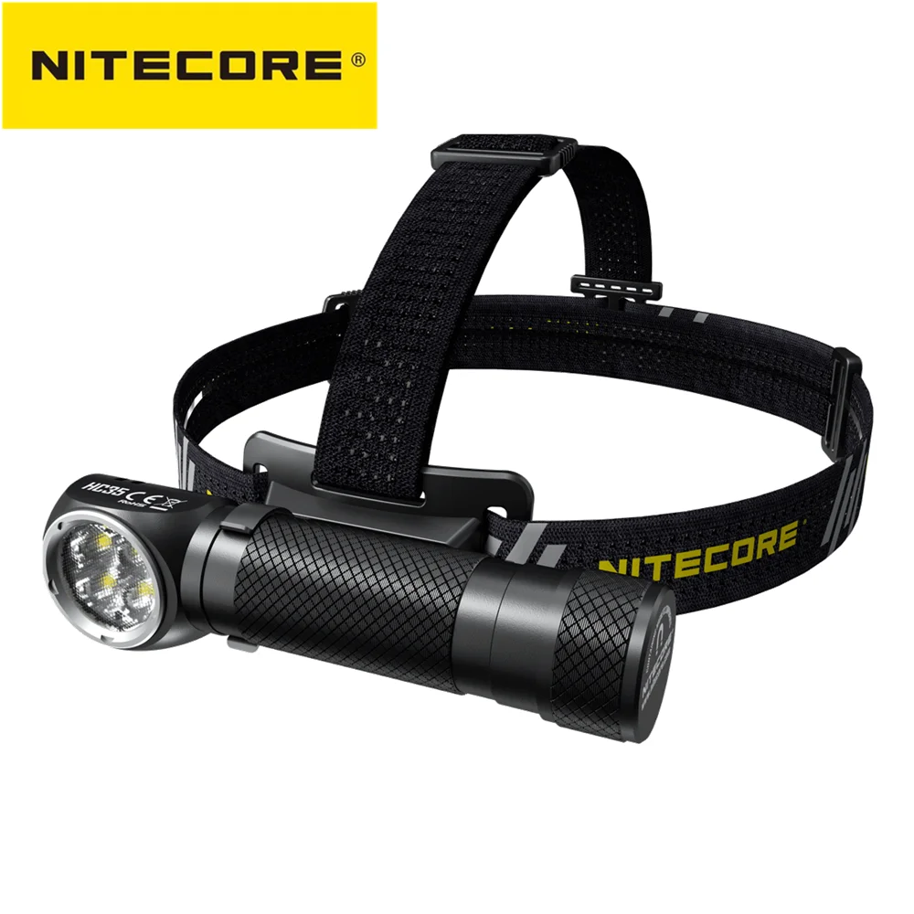 Оригинальный налобный фонарь Nitecore HC35 2700 люмен 4x CREE XP G3 S3 светодиоды следующего