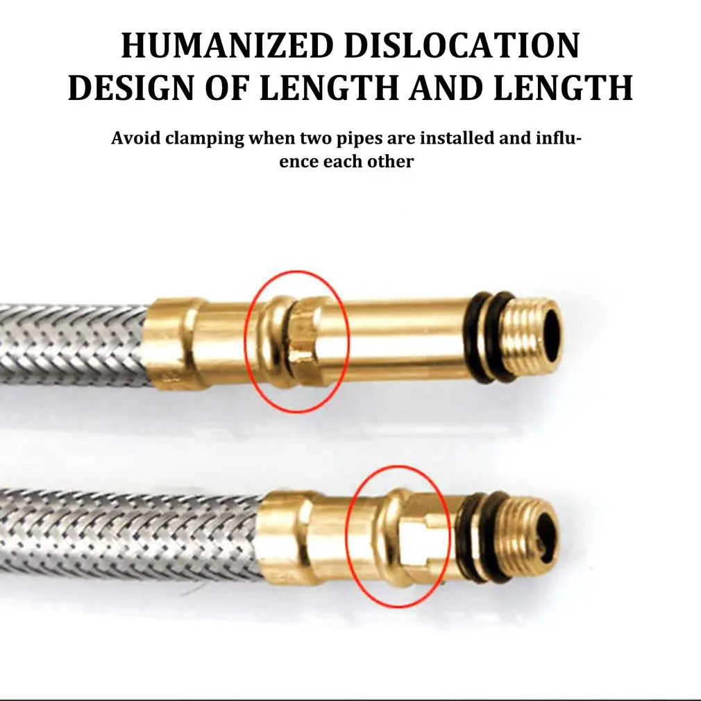 Оплетенный шланг из нержавеющей стали с одной головкой впускной кухонный кран