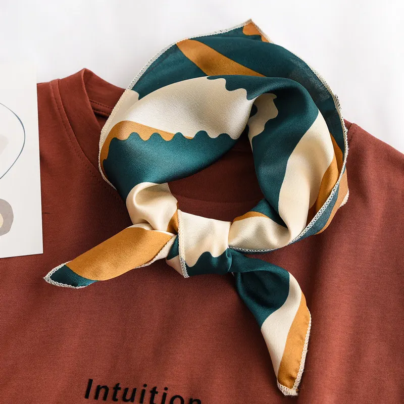 Горячая распродажа Многоцветный 50 см шёлковый шарф квадратной формы Sor Для