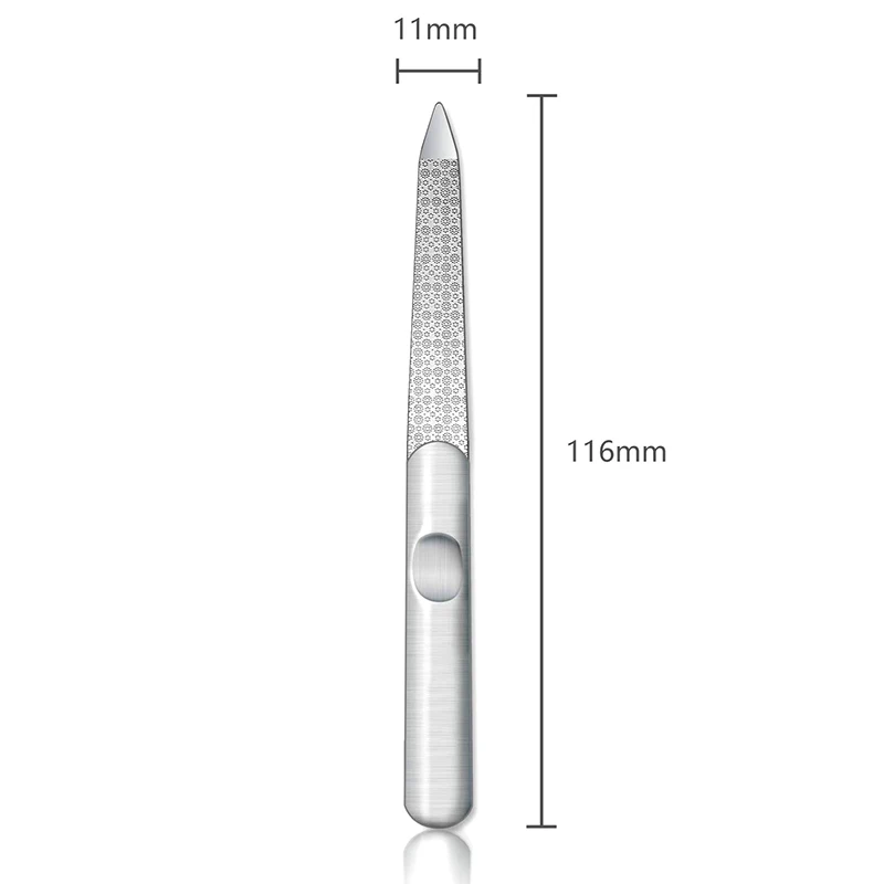 1 шт. профессиональная пилка для ногтей из нержавеющей стали буфер металлический
