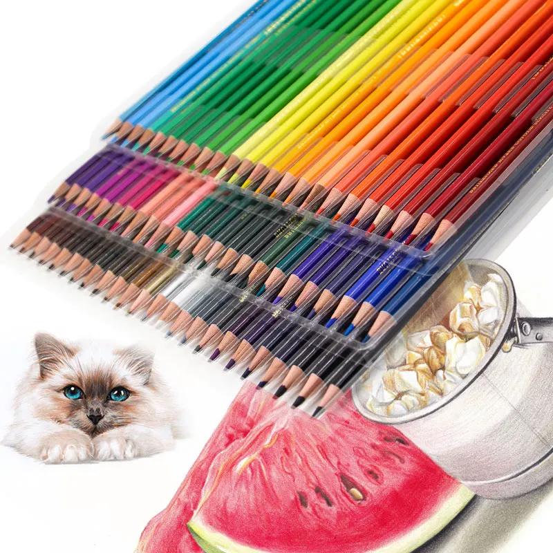 

Professional Colored pencils Brutfuner 120/160/180 Oil Watercolor Drawing color pencils Set wood colour pencils Art Supplie