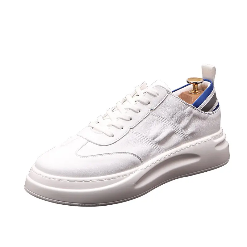 

Designer Mens White Casual Comfort Shoes Fashion Lace Up Sport Trending Leisure Platform Chic Zapatos Street Size 38-43 ERRFC