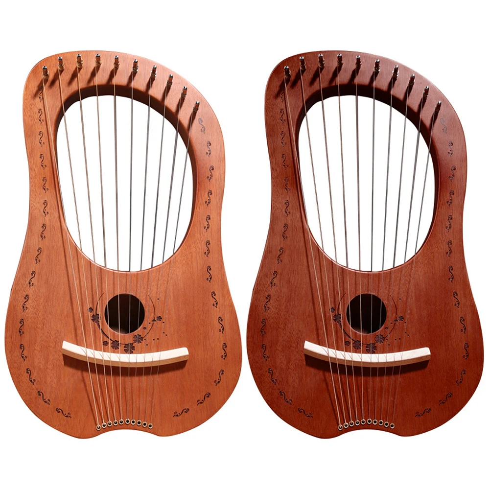 10 струн дерева Lier Harp металлическая ловушка красное дерево Lyre струна
