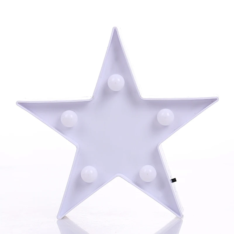Маленькая светодиодсветодиодный настольная лампа в форме звезды Ночной