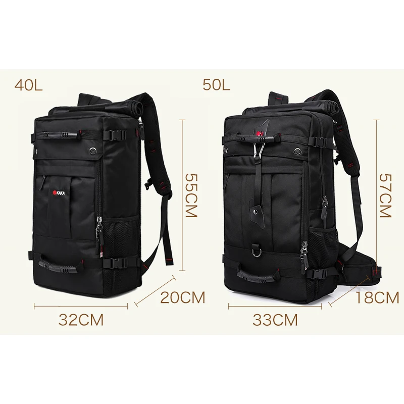 

50L High Capacity Quality Oxford Waterproof Laptop Backpack MultifunctionalMochila School bag Outdoor Hiking Travel Luggage Bag