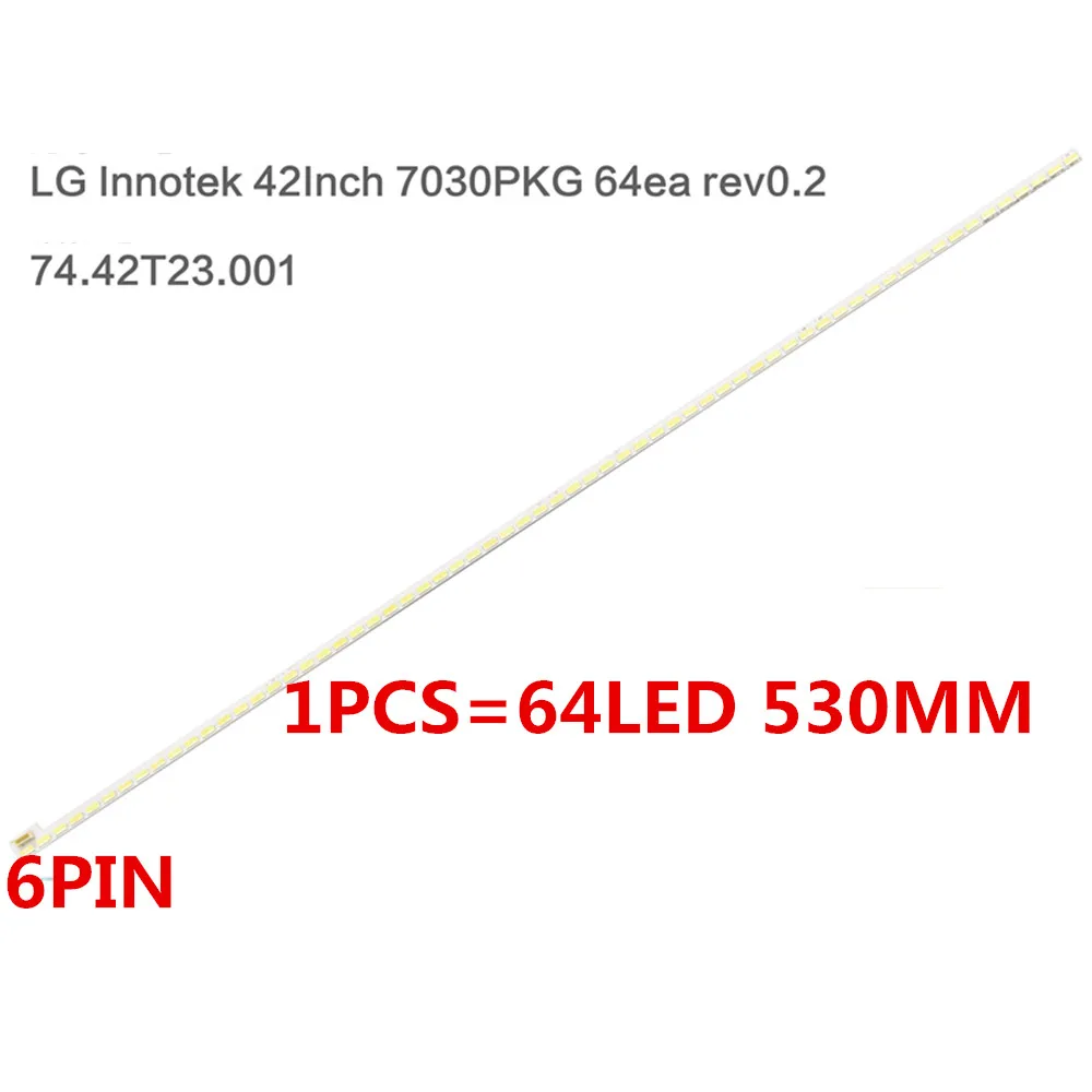 Светодиодная лента для подсветки LG Innotek 64 светодиода 530 мм светодиодный дюйма 7030PKG