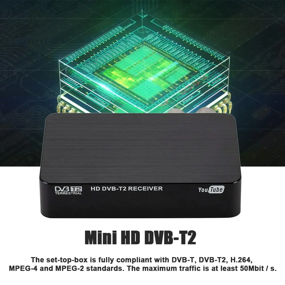 Цифровая ТВ приставка 4K Ultra HD 1080P мини многофункциональный ресивер медиаплеер для