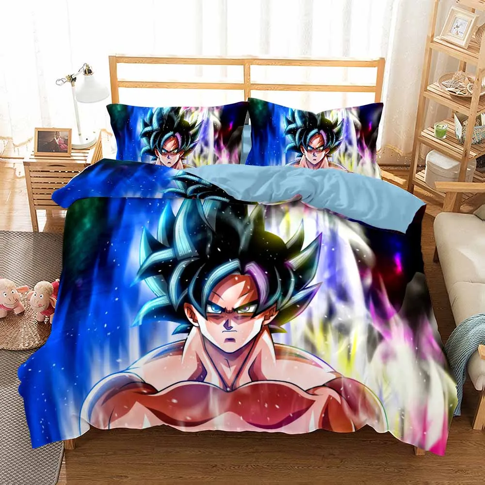 Color-13 Новые корейские носки из хлопка, хлопковые Dragon Ball Z Комплект постельного белья наволочка близнец полный queen King Размеры для мальчиков и девочек, Комплект постельного белья 2/3 шт. набор пододеяльников - Цвет: Color-13