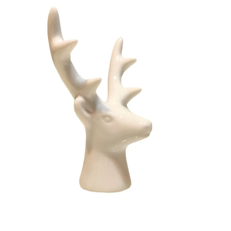 Керамические фигурки симпатичного белого и золотого кролика лисы фарфоровый