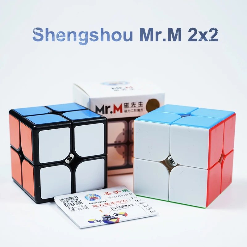 Shengshou 2x2 Магнитная Mr.M Магия 2x2x2 скоростной Куб Профессиональная головоломка Cubo
