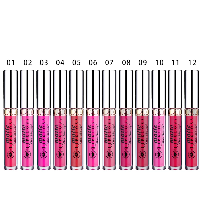 Сексуальные цвета матовый блеск для губ 24H долгостойкая краска тату