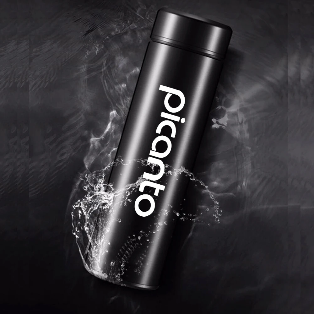 

500ml Stainless Steel Car Insulated Cup Temperature Display intelligent Thermos Flask for Kia Picanto