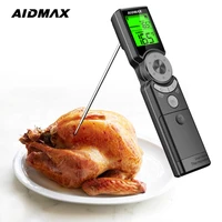 aidmax mini6 food thermometer digital kitchen thermometer meat water milk cooking probe bbq oven waterproof kitchen tools