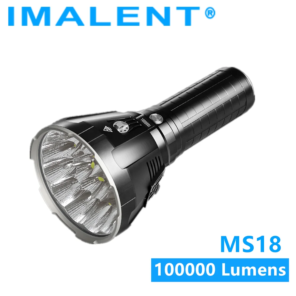 Яркий светодиодный фонарик IMALENT MS18 100000 люмен перезаряжаемый прожектор Cree XHP70.2