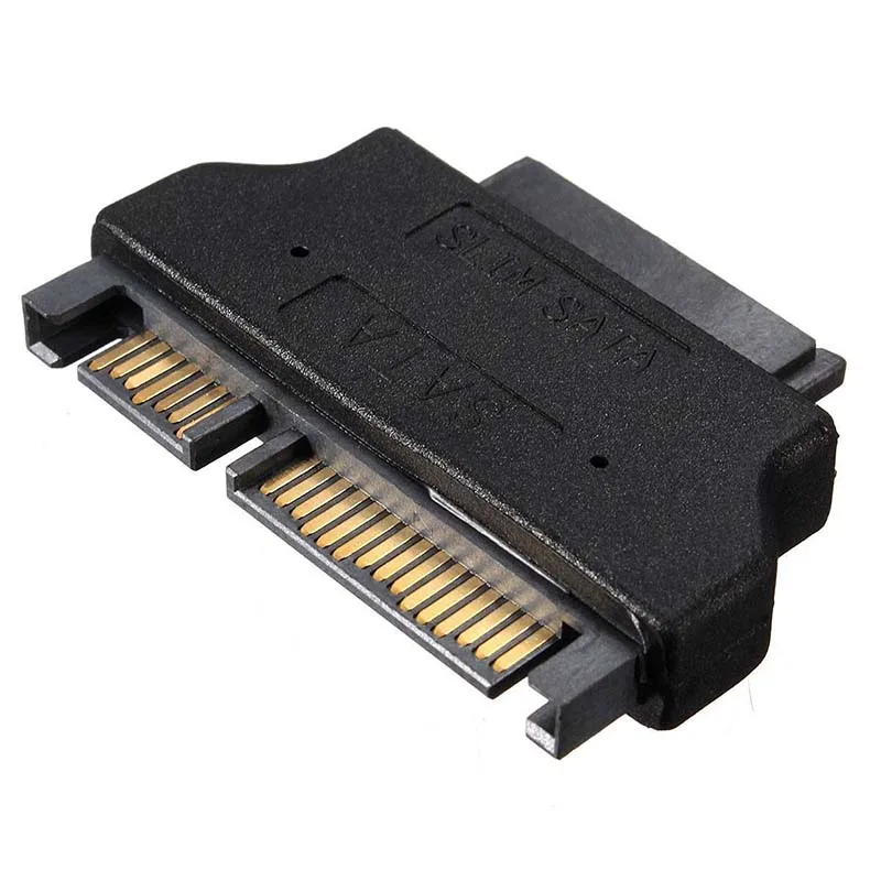 Мини тонкий SATA 7 + 15 22pin мужского и женского пола 6 pin 13 полюса конвертер