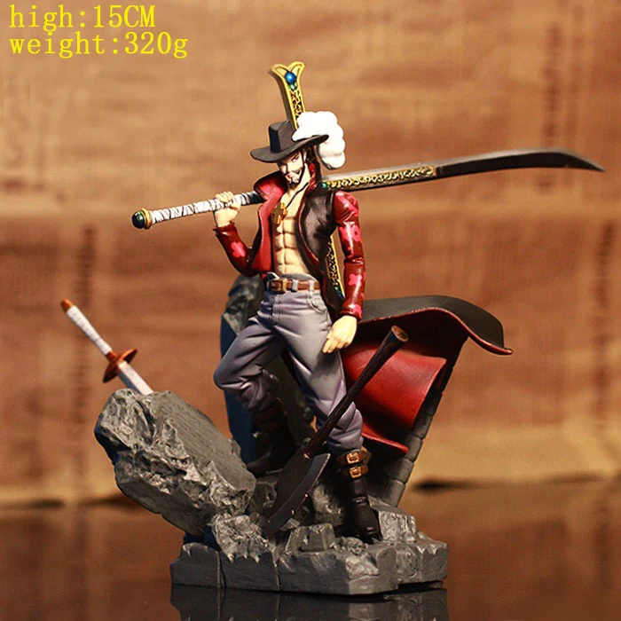 Оригинальные Аниме фигурки пиратов боев пожарный удар Hawkeye Mihawking Luffying игрушка DIY