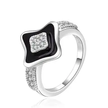 

Fashion Star Shape European and American Oil Drop Ring R454 LKNSPCR454