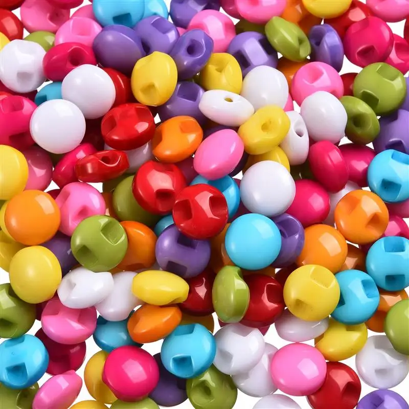 200 шт. смешанные мульти круглые полимерные пуговицы шитье для одежды детская