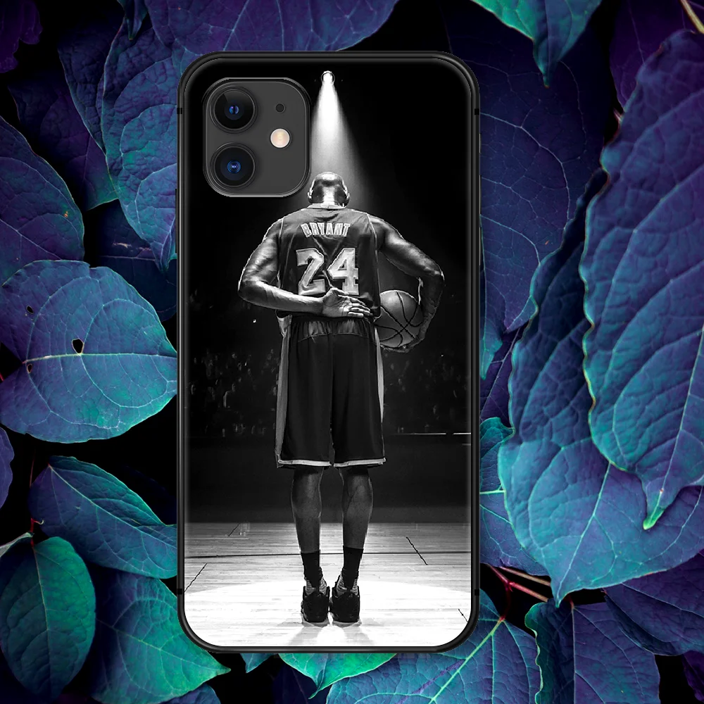 

Kobe Basketball 24 Black Mamba Phone Case For IPhone 4 4s 5 5S SE 5C 6 6S 7 8 Plus X XS XR 11 12 Mini Pro Max 2020 black Shell