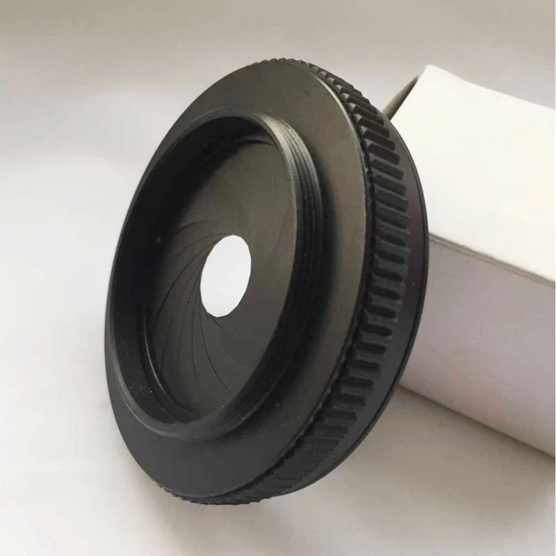 

IRIS DIAPHRAGM Aperture With Male M52X1 / Female M42x1 Thread Ring Adapter