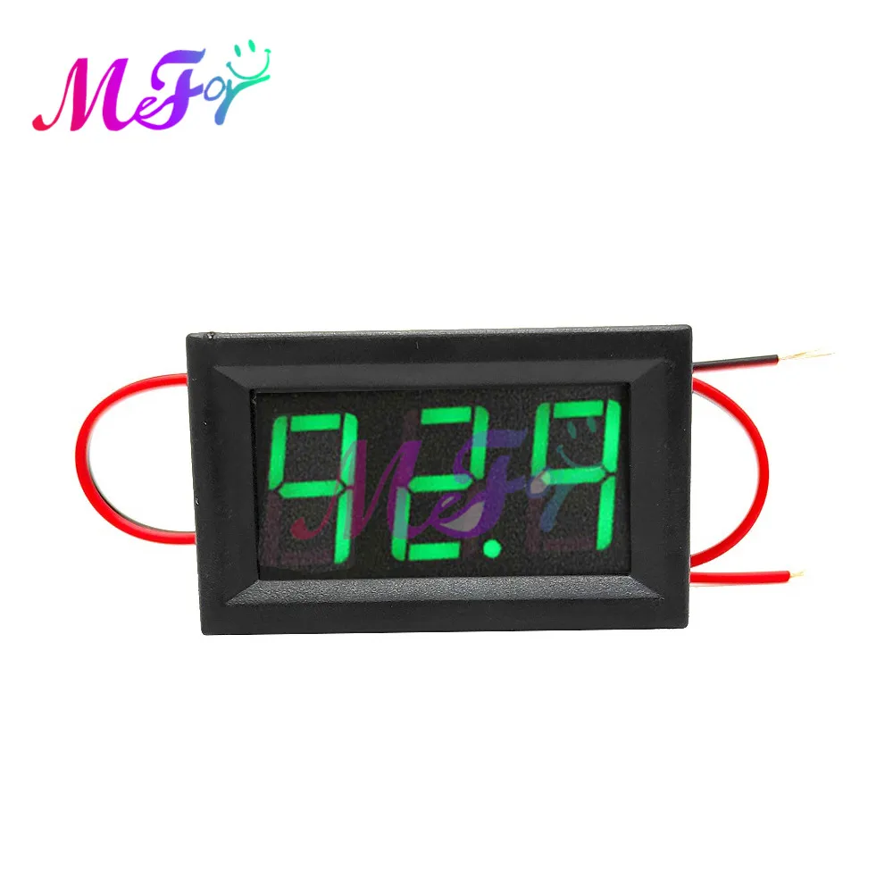 Digital Voltmeter DC 5V to 120V Voltage Panel Meter Red/Blue/Green For 6V 12V Electromobile Motorcycle Car | Инструменты