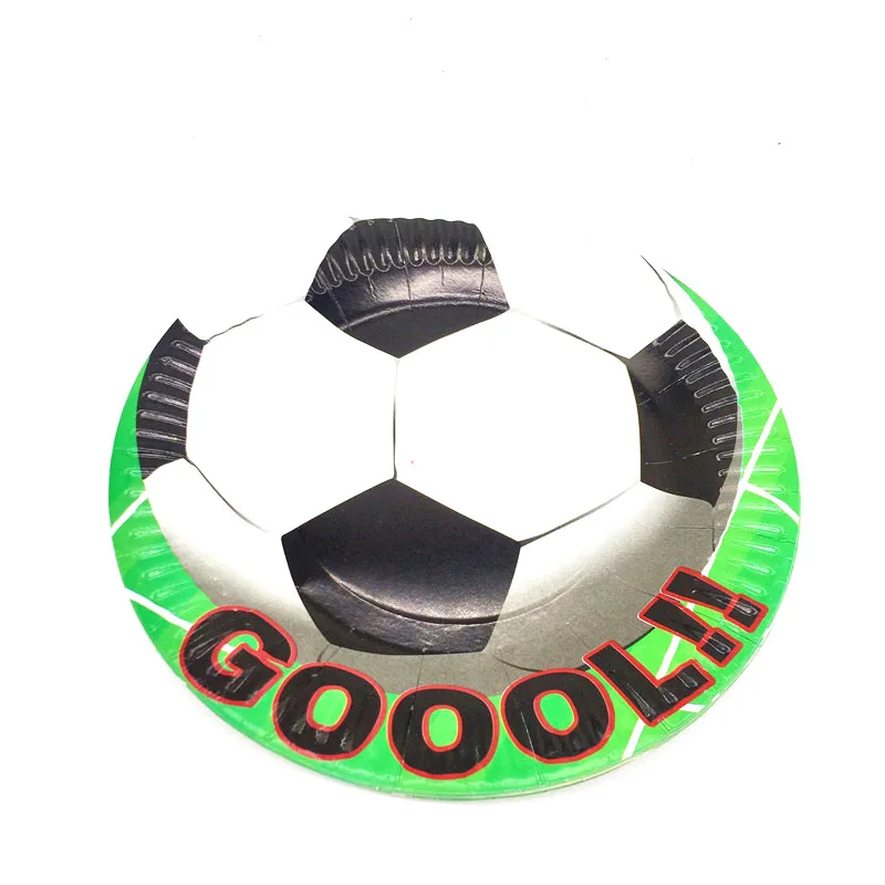 

Disney Green football Birthday Party Supplies 60Pcs football Party Disposable Set Cup Plates Banner Holiday Party Decor Supplies