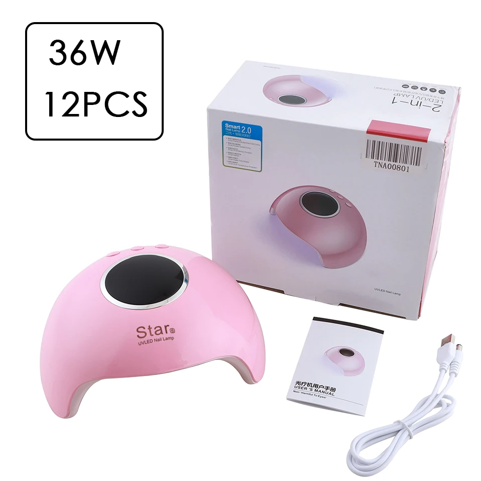 УФ-лампа Star6 для сушки гель-лака 36 Вт 12 светодиодов | Красота и здоровье
