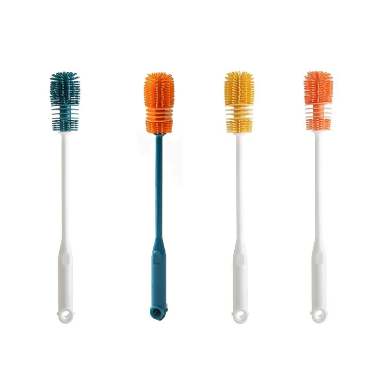 

New Long Handle Cup Cleaning Brush Baby Milk Bottle Stain Removing Brushes for Water Bottle Sports Bottle Vase Glassware Clean