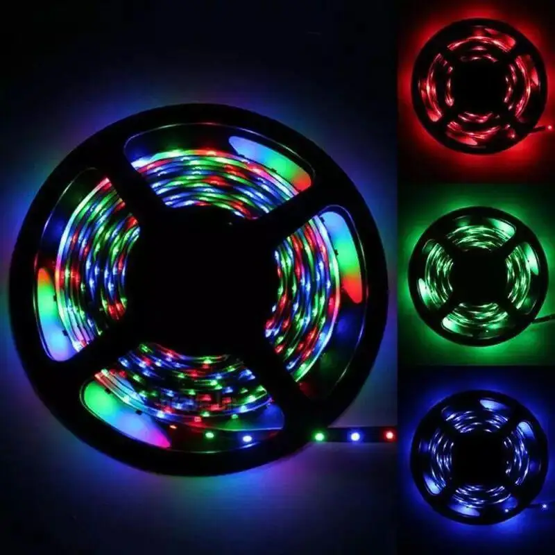 Лампа 12vRGB с 5050 10m 20m Led2835 наружный 44 кнопочный Пульт дистанционного управления