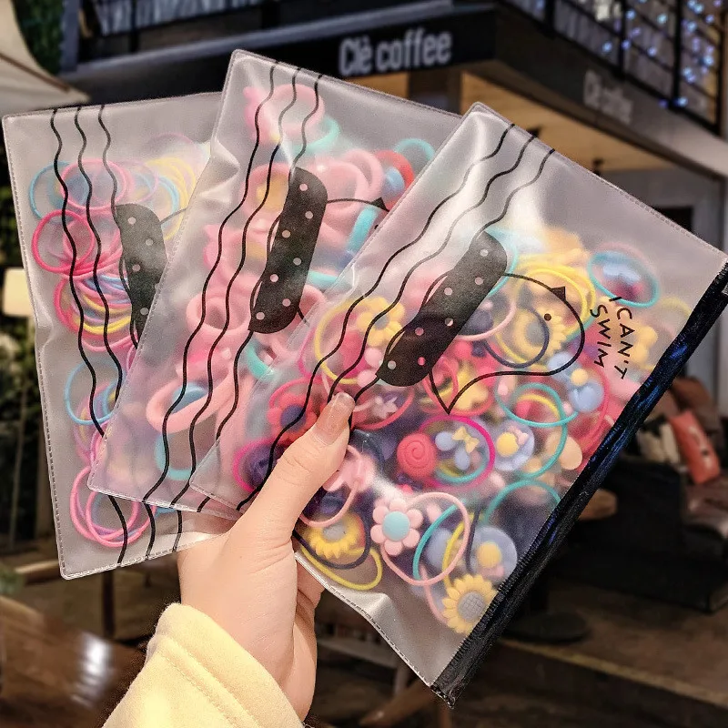 

2-50pcs Girls Colorful Nylon Small Elastic Hair Bands Children Ponytail Holder Rubber Bands Headband Kids Hair Accessories