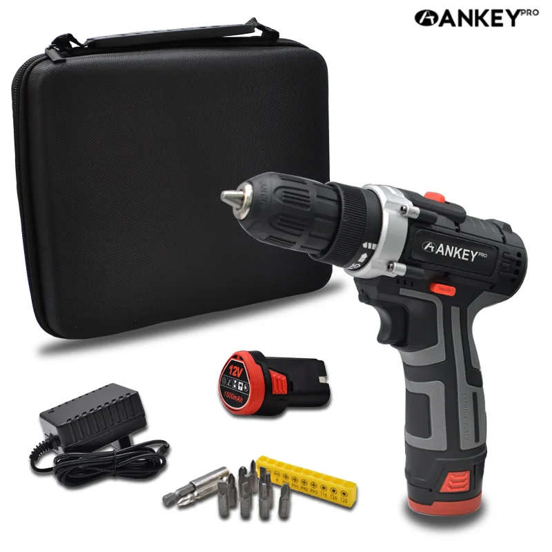 Электрическая отвертка 12 В аккумуляторная электрическая дрель литиевая батарея