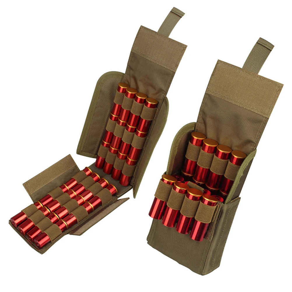 

25-Hole Portable MOLLE Ammo Shell Holder Pouch Bag Outdoor Waterproof Shot Bullet Cartridge Carrier Waist Bags Hunting Accessory