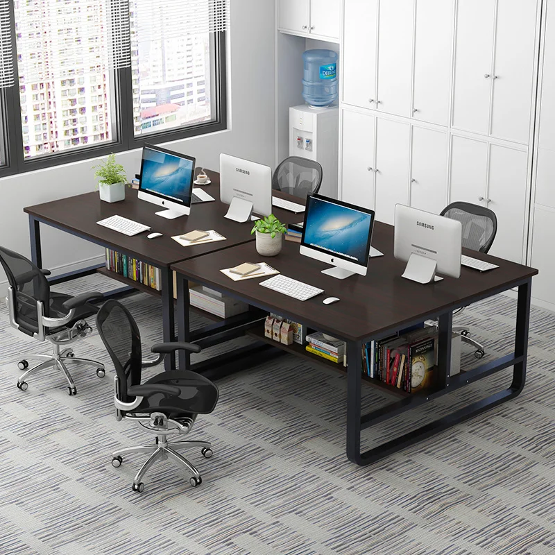 Простой современный Рабочий стол 4 / 6 человек компьютерный стол| |