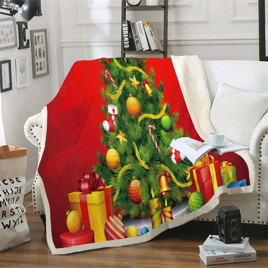 HELENGILI рождественское шерпа одеяло женское цветочное покрывало бархатное