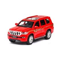 132 prado model diecast pull back vehicles with lights sounding effect doors openable toy collections