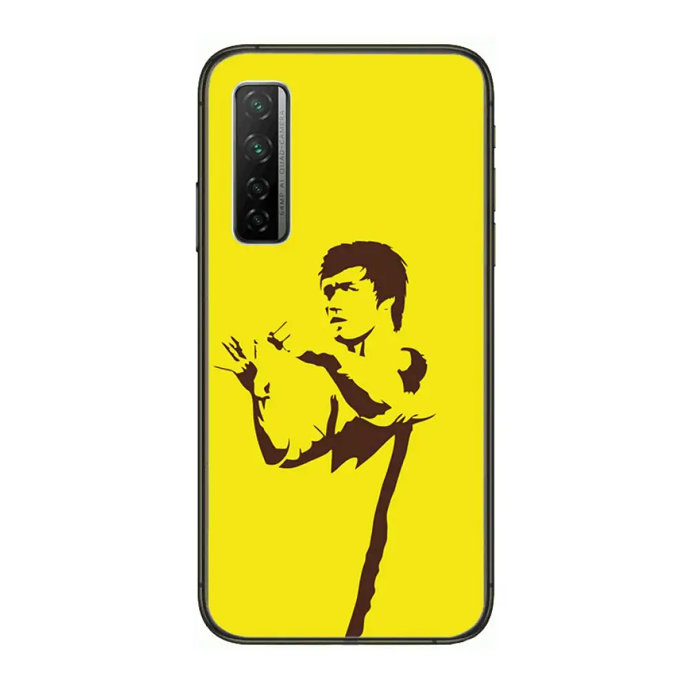 

Chinese Kung Fu Bruce Lee Phone Case For Huawei Nova 2 3 4 5 6 7 8 SE i E Pro Lite Black Etui Coque Painting Hoesjes comic fash