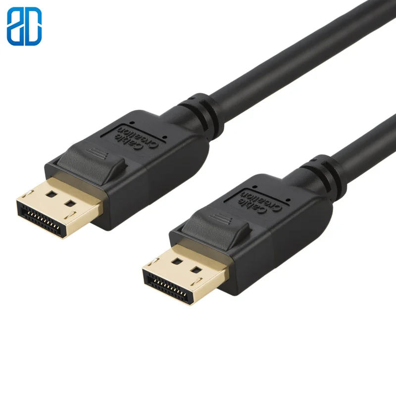 Кабель DisplayPort к DP кабелю позолоченный поддержка разрешения 4K 60 Гц черный