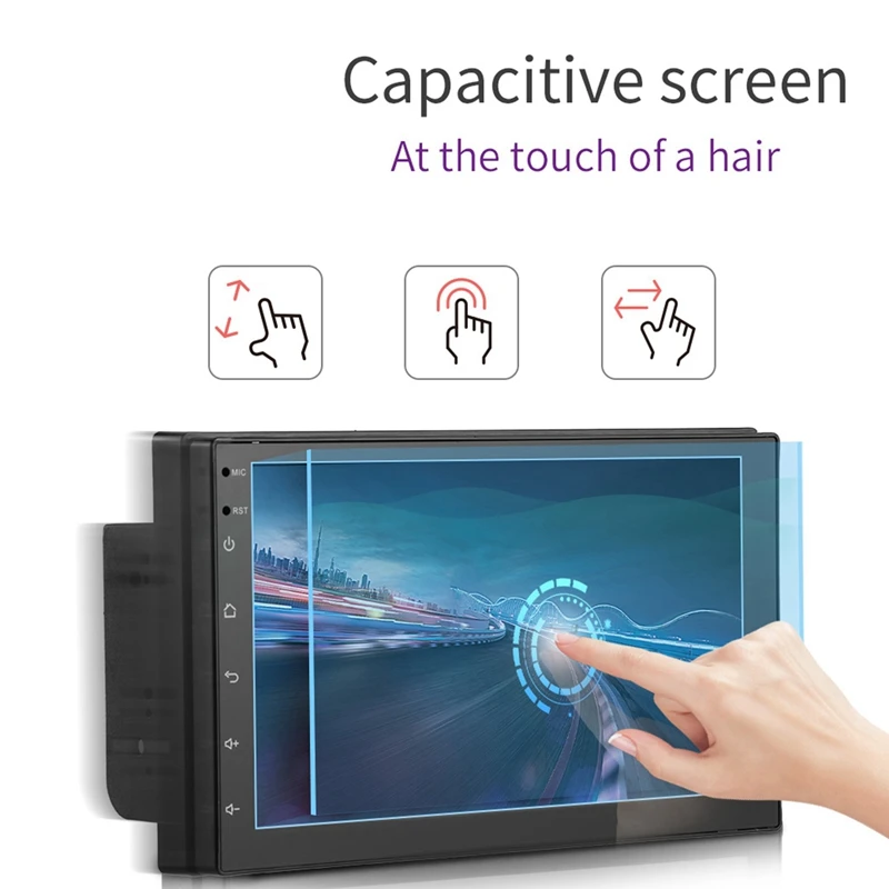 Автомагнитола 2 Din 7 дюймов Android 10 1 мультимедийный видеоплеер MP5 Wi-Fi GPS стерео USB