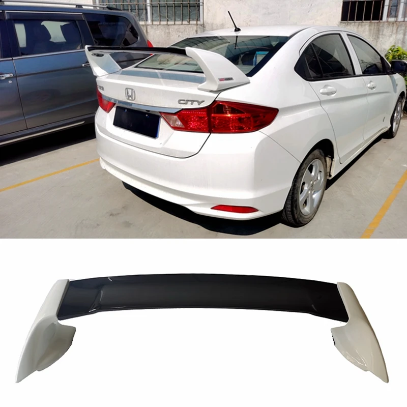 

Спойлер для honda city FD2 2009-2017, городской спойлер для губ, высококачественный материал ABS, автомобильный спойлер для заднего крыла, грунтовка, цв...