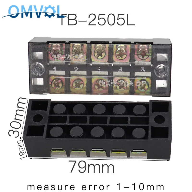 Винтовая Клеммная колодка 600 в 25 А TB 2503 2504 2505 2506 2510 2512 |Клеммные колодки| |