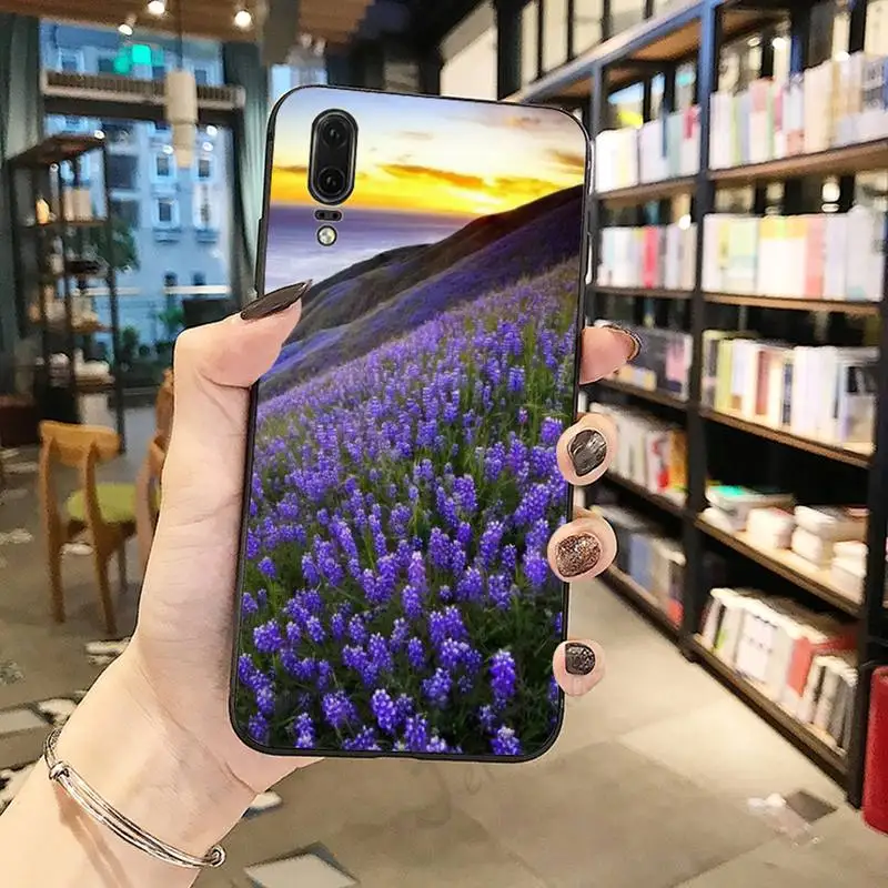

Romantic simple lavender Purple flowers high quality Phone Case For Huawei honor Mate P 10 20 30 40 Pro 10i 9 10 20 8 x Lite