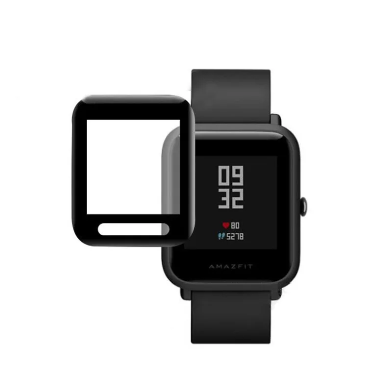 

3D изогнутая мягкая защитная пленка с полным краем (не стекло) для Xiaomi Huami Amazfit BIP/ Bip Lite/ Bip S Защитная пленка для экрана часов