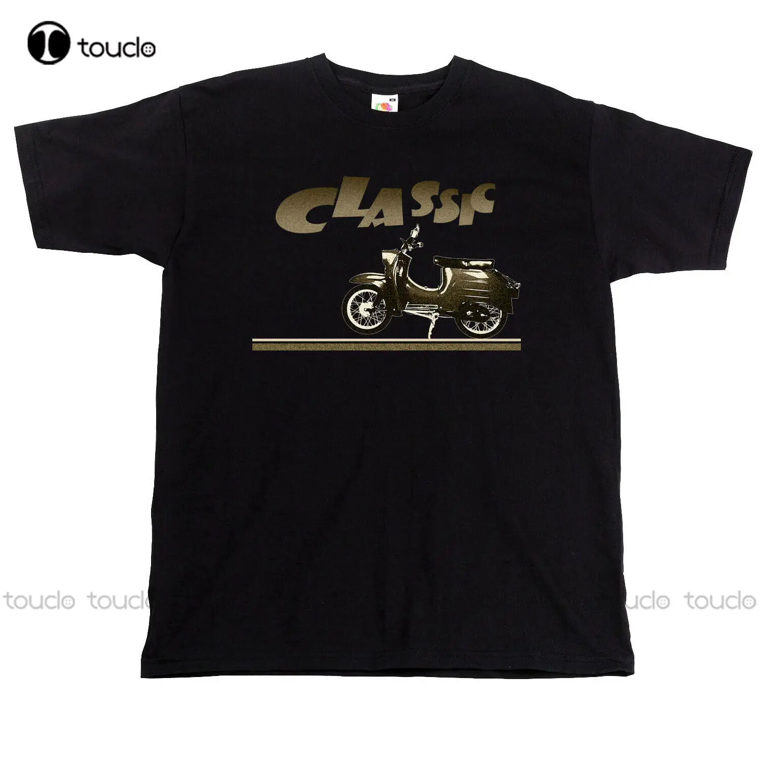 

Moped Classic Motorcycles Scooter Vintage 70S T-Shirt New Fashion Brand Street Hip Hop Fitness Irish T Shirts