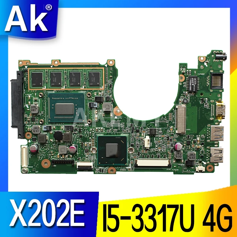 

For ASUS I5-3317U 4G/Memory X202E X201E S200E X201EP laptop motherboard tested 100% work original mainboard