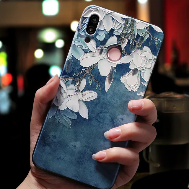 for huawei y9s case floral emboss soft silicon phone back cover for huawei y9a y8p y6p y5p y8s y6s y7p protect cases bumper y 9s free global shipping