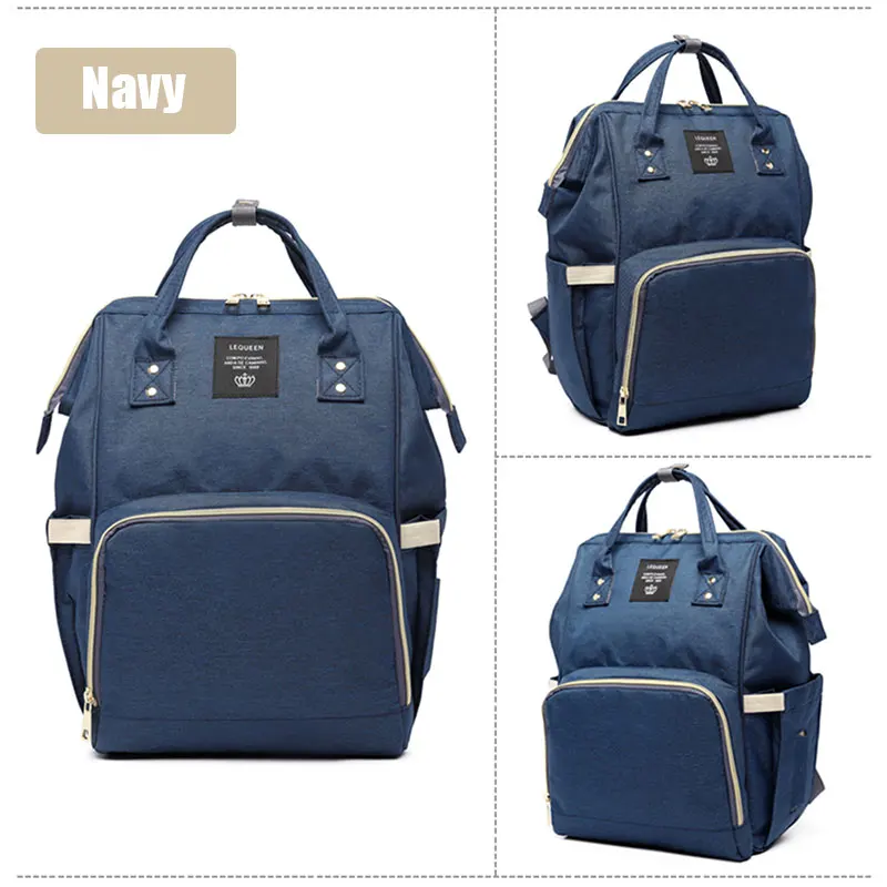 

LEQUEEN Baby Diaper Bag Backpack for Mom Waterproof Maternity Mummy Bag Large Stroller Organizer Bag Changing Mommy Bags
