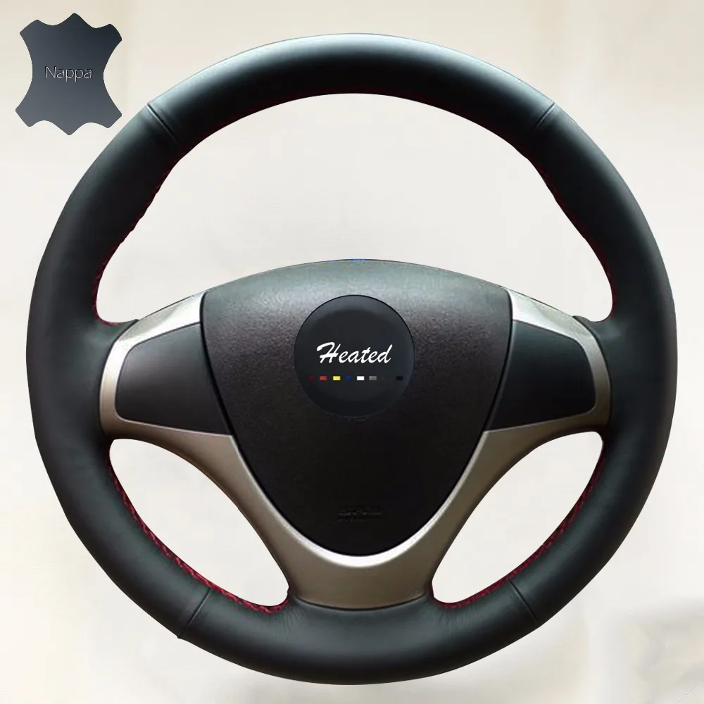 Роскошные ручной Вышивание наппа рулевого колеса автомобиля крышки для Hyundai i30 2009