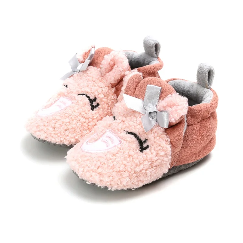 

Winter Baby Boys Girls Shoes Keep Warm Shoes First Walkers Sneakers Kids Breathable Infant Toddler Footwear Solid Boots Prewalk